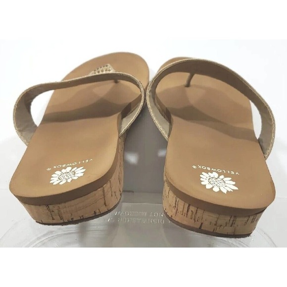 Yellow Box Womens Cadenza Beige Thong Sandals Shoes 8.5 Medium (B,M) 5522 - Picture 6 of 12